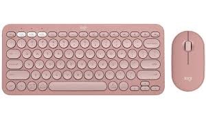 Logitech Pebble 2 Combo Slim, multi-device Wireless &  Bluetooth® keyboard and mouse-Tonal Rose(920-012189)