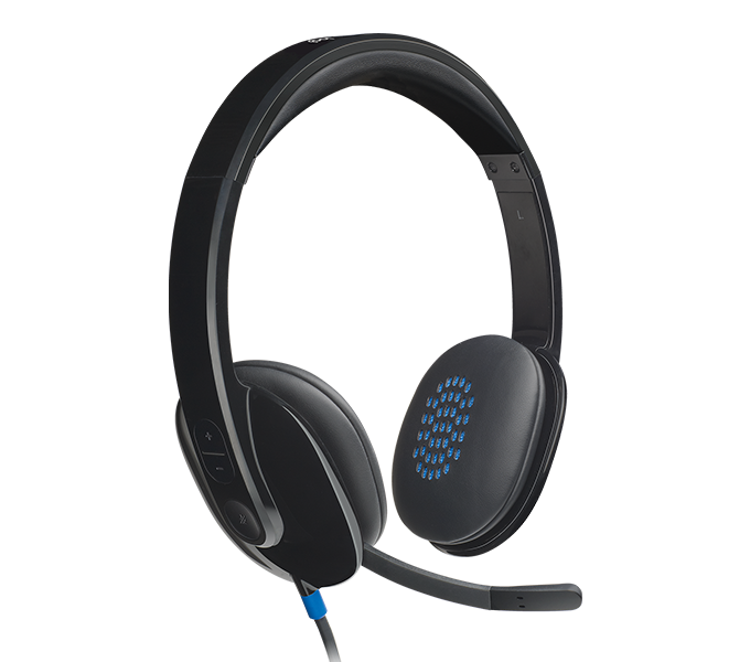 Logitech H540 USB Computer Headset with Noise-Cancelling(981-000482)