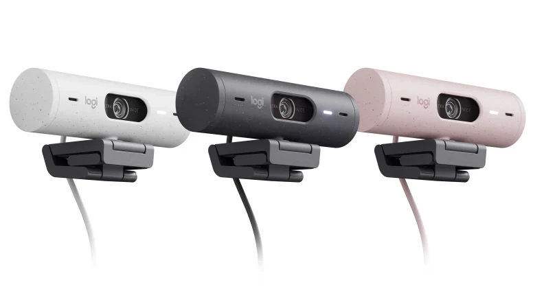 Logitech Brio 500 webcam with light correction,  auto-framing, and Show Mode-Graphite(960-001423)