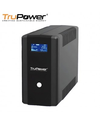 TruPower TP903II 3KVA LCD Online Premium HF UPS with USB &  RS232 (8x12V7Ah)