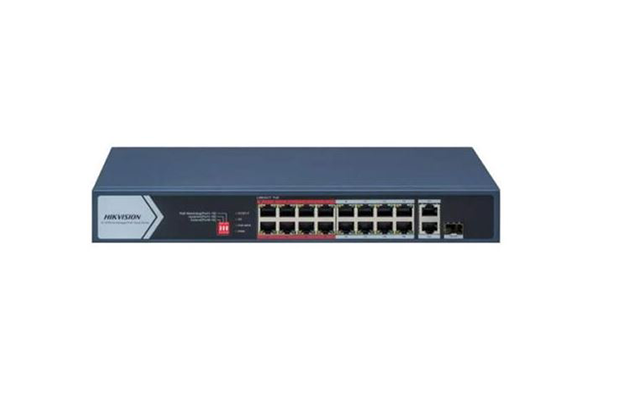 16 Port Fast Ethernet Smart POE Switch_DS-3E1318P-EI