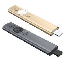 Logitech Spotlight Bluetooth & Wireless Presentation Remote Slate/Gold Color