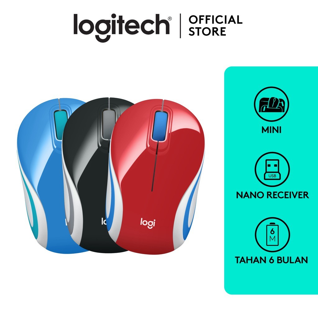 Logitech M187 Wireless Ultra Portable Pocket-Ready, extra-small design