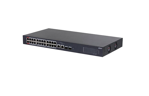 Dahua 28-Port Cloud Managed Desktop Gigabit Switch with 24-Port PoE_DH-CS4226-24ET-375