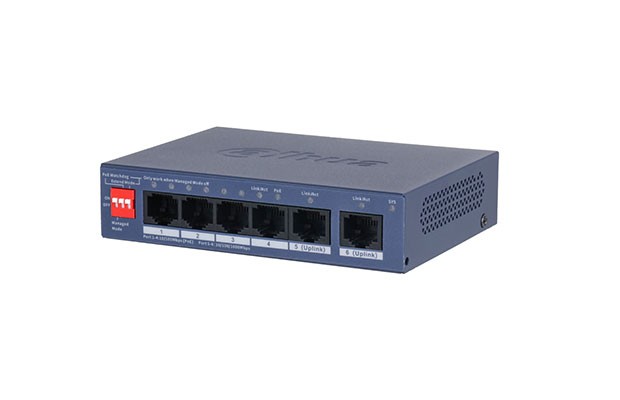 Dahua 6-Port Cloud Managed Desktop Switch with 4-Port PoE_CS4006-4ET2GT-36