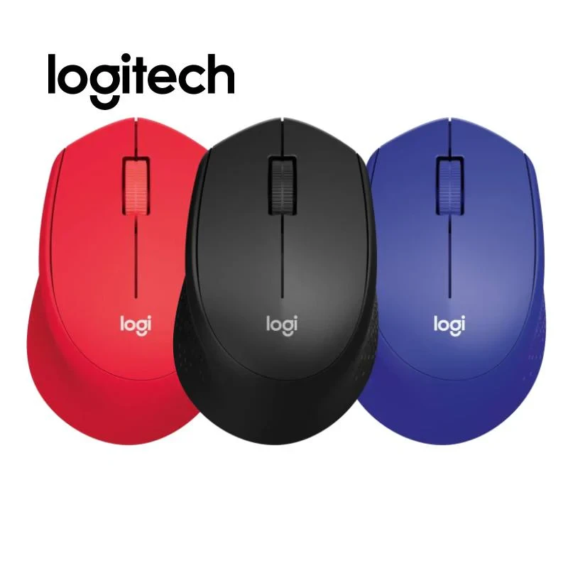 Logitech M331 Silent Plus Wireless Mouse Blue/Red